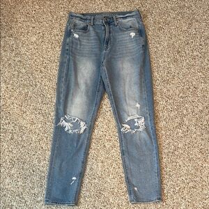 American Girl Blue Distressed Flare Jeans